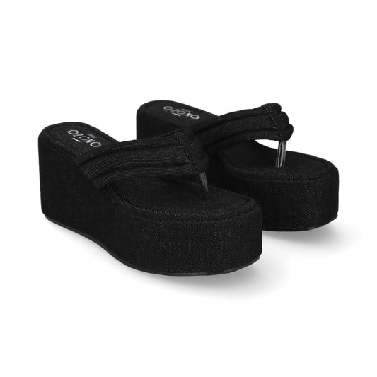 SANDALIA CASUAL DAMA 612501 NEGRO CAPA DE OZONO