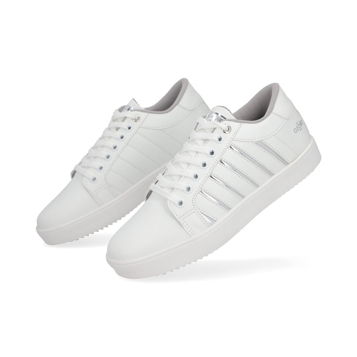 SNEAKER SPORT DAMA 620101 BLANCO/PLATA CAPA DE OZONO