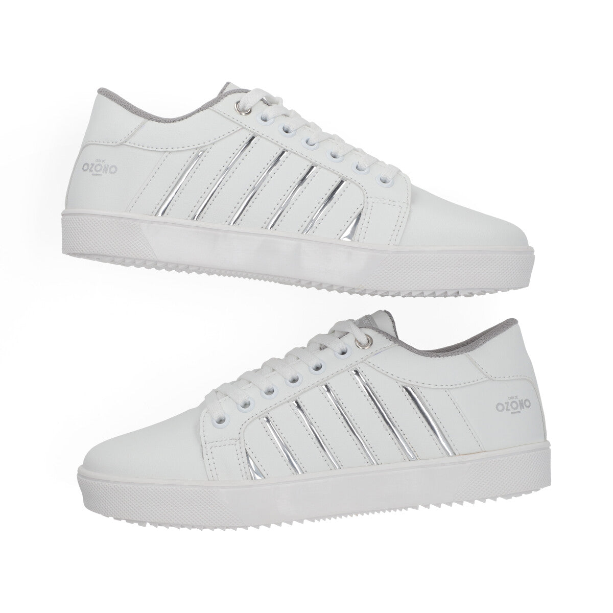 SNEAKER SPORT DAMA 620101 BLANCO/PLATA CAPA DE OZONO