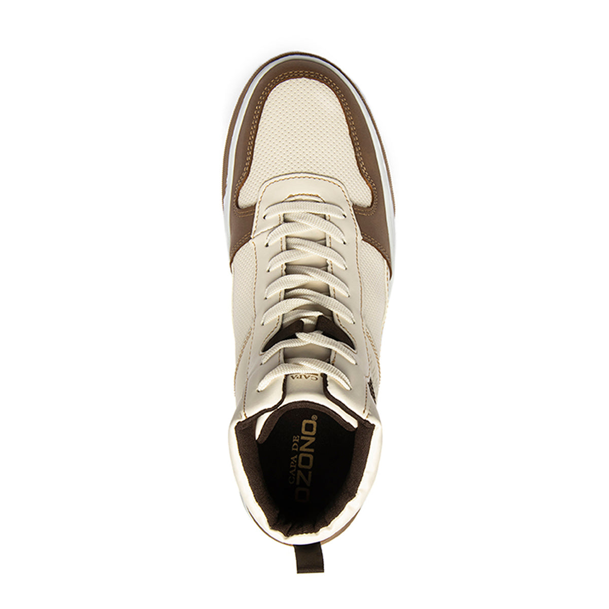 SNEAKER SPORT CABALLERO 620301 BEIGE-CAFÉ CAPA DE OZONO