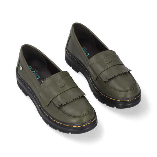 MOCASIN CASUAL DAMA 621205 OLIVO CAPA DE OZONO