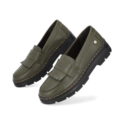 MOCASIN CASUAL DAMA 621205 OLIVO CAPA DE OZONO