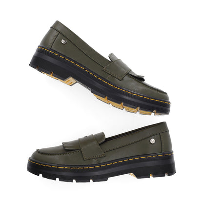 MOCASIN CASUAL DAMA 621205 OLIVO CAPA DE OZONO