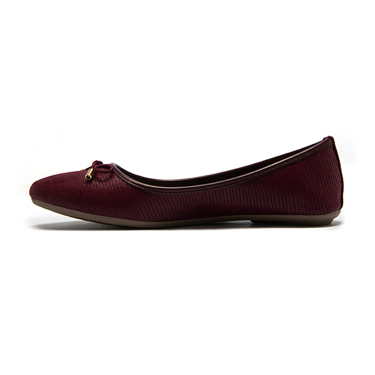 BALERINA CASUAL DAMA 621502 VINO CAPA DE OZONO