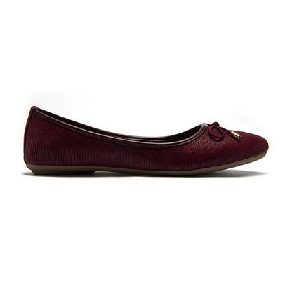BALERINA CASUAL DAMA 621502 VINO CAPA DE OZONO