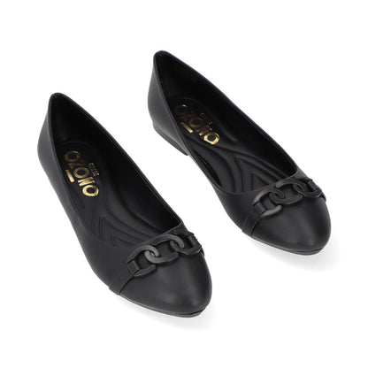BALERINA CASUAL DAMA 621510 NEGRO CAPA DE OZONO