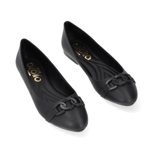 BALERINA CASUAL DAMA 621510 NEGRO CAPA DE OZONO