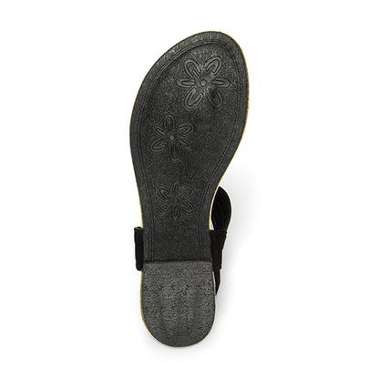 SANDALIA CASUAL DAMA 621601 NEGRO CAPA DE OZONO