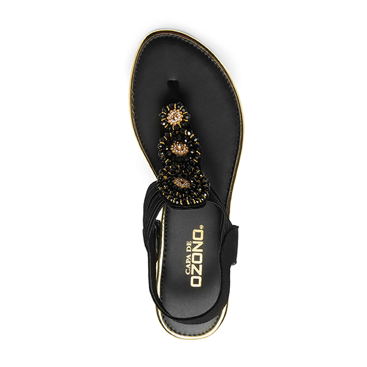 SANDALIA CASUAL DAMA 621601 NEGRO CAPA DE OZONO