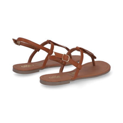 SANDALIA CASUAL DAMA 621607 CAMEL CAPA DE OZONO