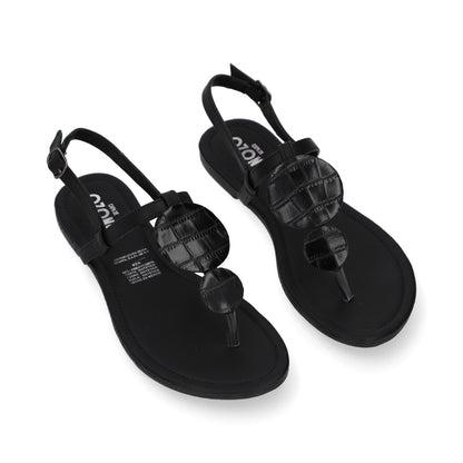 SANDALIA CASUAL DAMA 621607 NEGRO CAPA DE OZONO