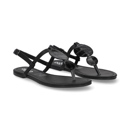 SANDALIA CASUAL DAMA 621607 NEGRO CAPA DE OZONO