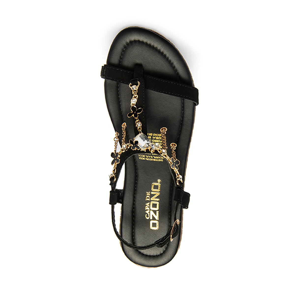 SANDALIA CASUAL DAMA 621801 NEGRO CAPA DE OZONO