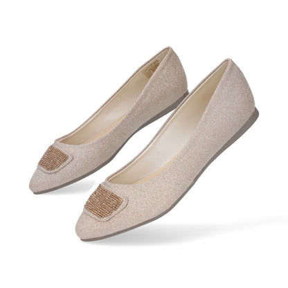BALERINA CASUAL DAMA 622005 ORO CAPA DE OZONO
