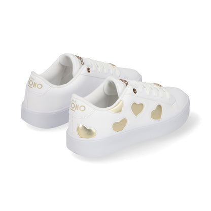 SNEAKER SPORT DAMA 622207 BLANCO/ORO CAPA DE OZONO
