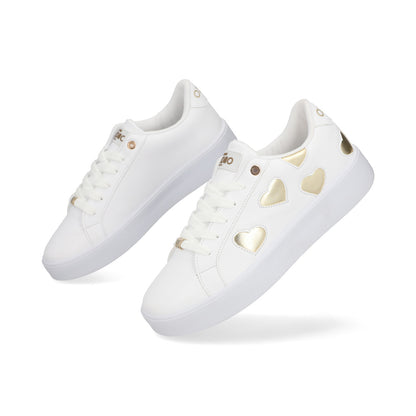 SNEAKER SPORT DAMA 622207 BLANCO/ORO CAPA DE OZONO