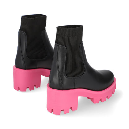 BOTA CASUAL DAMA 624704 NEGRO/ROSA CAPA DE OZONO