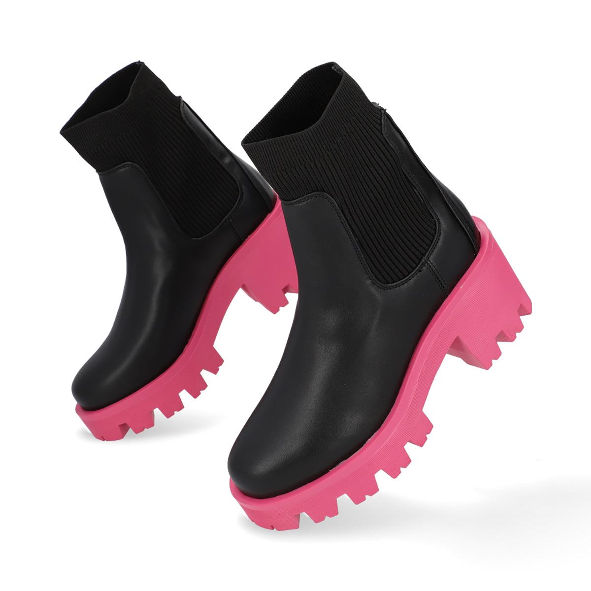 BOTA CASUAL DAMA 624704 NEGRO/ROSA CAPA DE OZONO