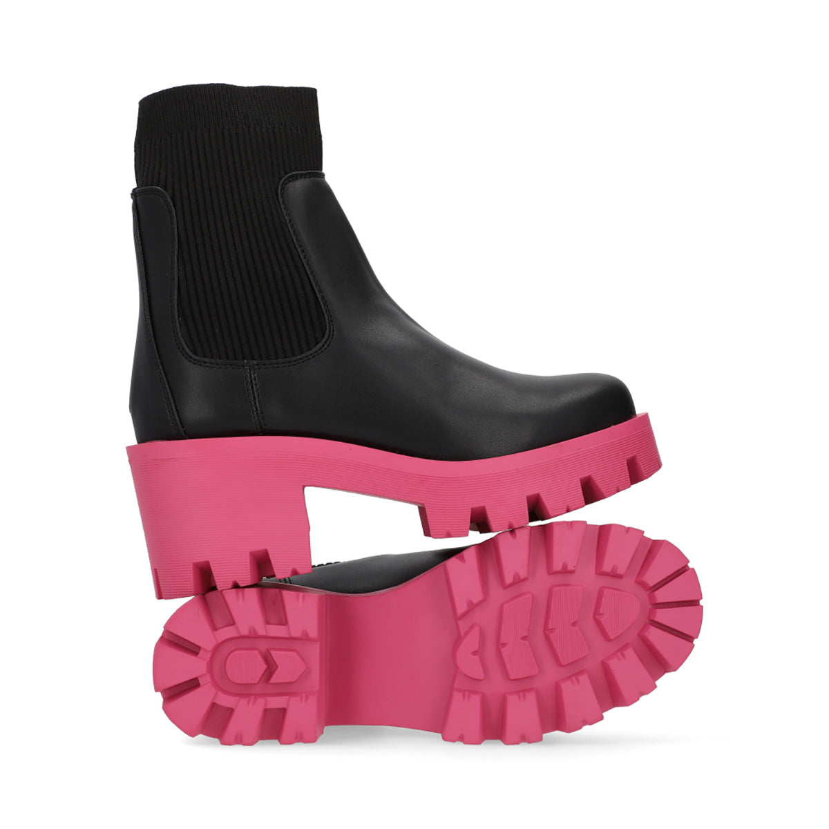 BOTA CASUAL DAMA 624704 NEGRO/ROSA CAPA DE OZONO
