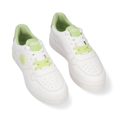 SNEAKER SPORT DAMA 625202 BLANCO/VERDE CAPA DE OZONO
