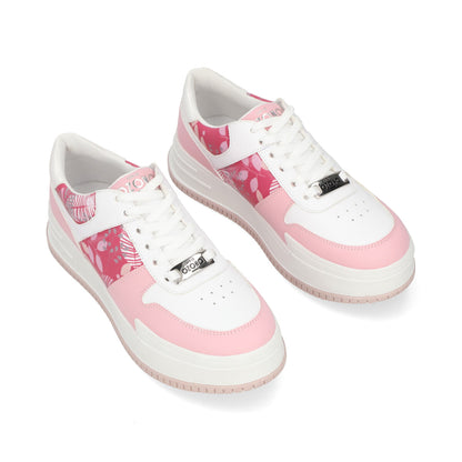 SNEAKER SPORT DAMA 625504 BLANCO/ROSA CAPA DE OZONO