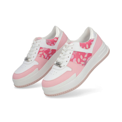 SNEAKER SPORT DAMA 625504 BLANCO/ROSA CAPA DE OZONO