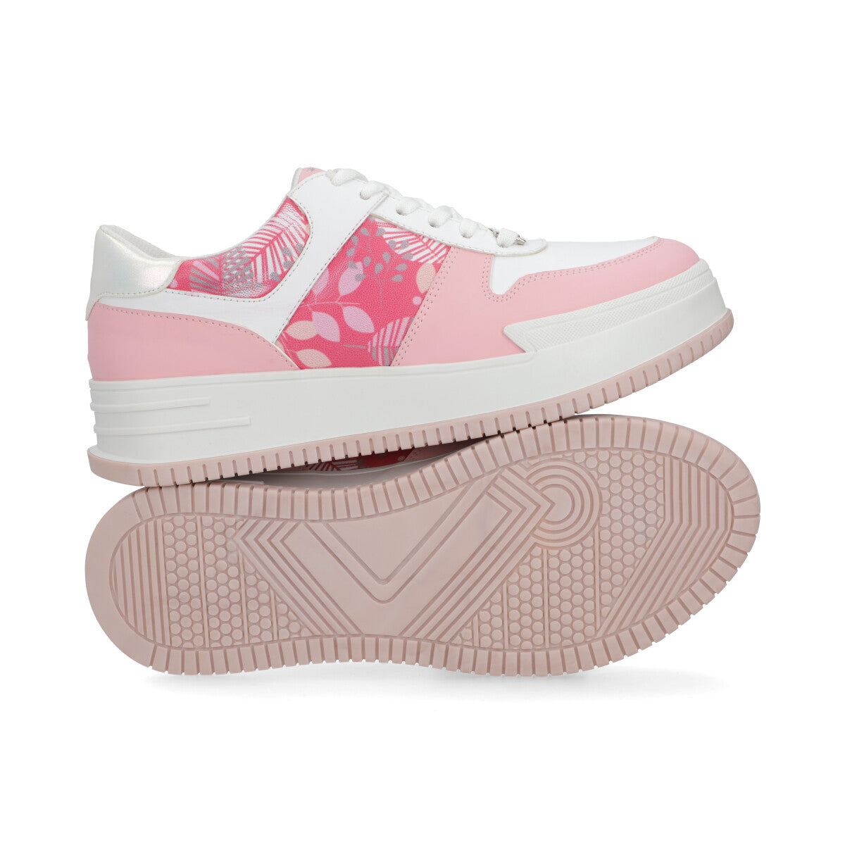 SNEAKER SPORT DAMA 625504 BLANCO/ROSA CAPA DE OZONO