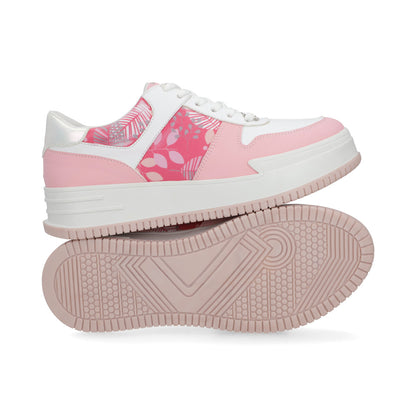 SNEAKER SPORT DAMA 625504 BLANCO/ROSA CAPA DE OZONO