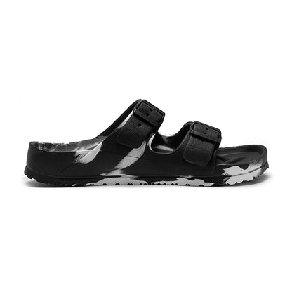 SANDALIA CASUAL CABALLERO 626501 MARMOLEADO NEGRO CAPA DE OZONO