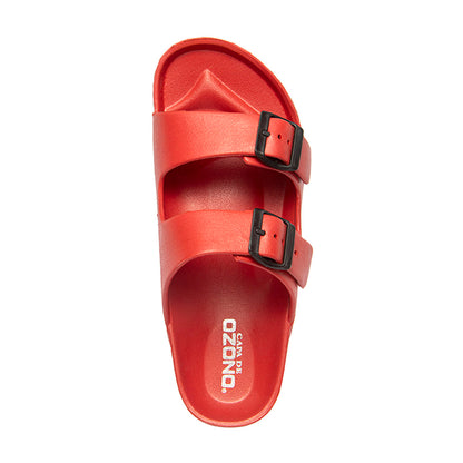 SANDALIA CASUAL DAMA 628201 ROJO CAPA DE OZONO