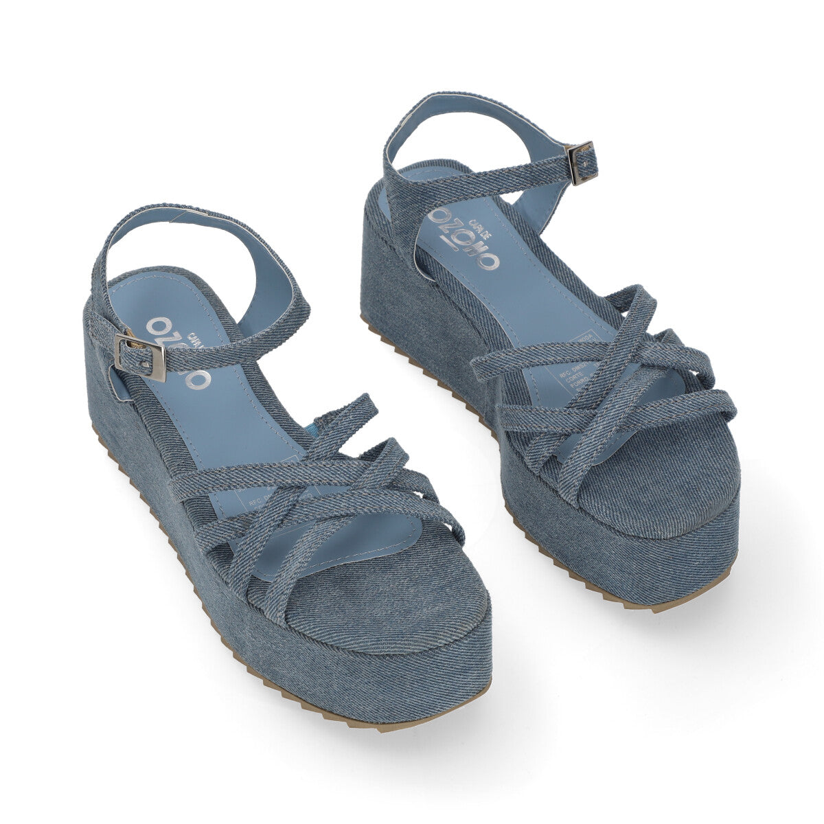 SANDALIA CASUAL DAMA 631004 AZUL MEZCLILLA CAPA DE OZONO