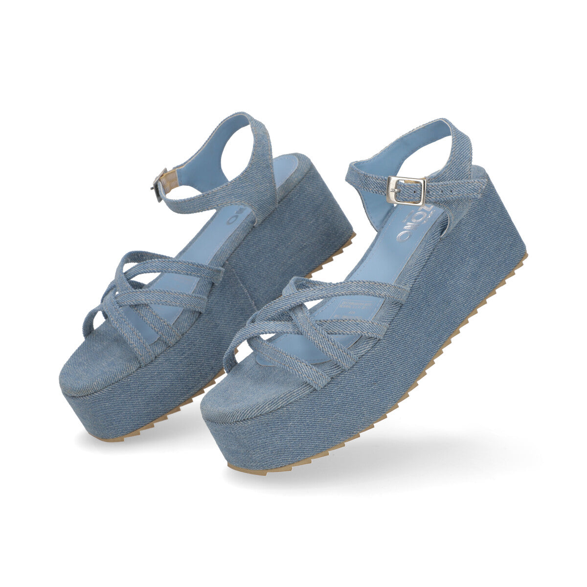SANDALIA CASUAL DAMA 631004 AZUL MEZCLILLA CAPA DE OZONO
