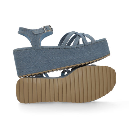 SANDALIA CASUAL DAMA 631004 AZUL MEZCLILLA CAPA DE OZONO