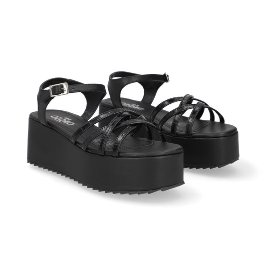 SANDALIA CASUAL DAMA 631004 NEGRO CAPA DE OZONO