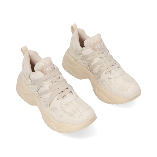 TENIS SPORT DAMA 632403 LATTE CAPA DE OZONO
