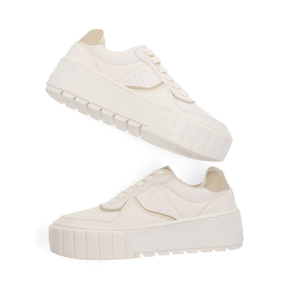 SNEAKER CASUAL DAMA 634803 LATTE CAPA DE OZONO