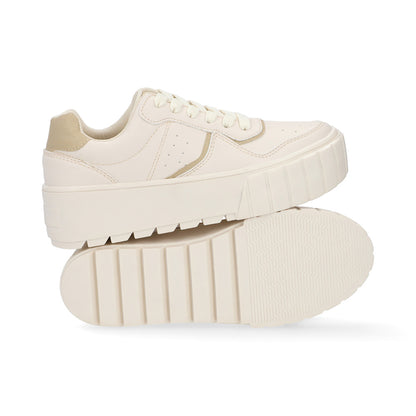 SNEAKER CASUAL DAMA 634803 LATTE CAPA DE OZONO
