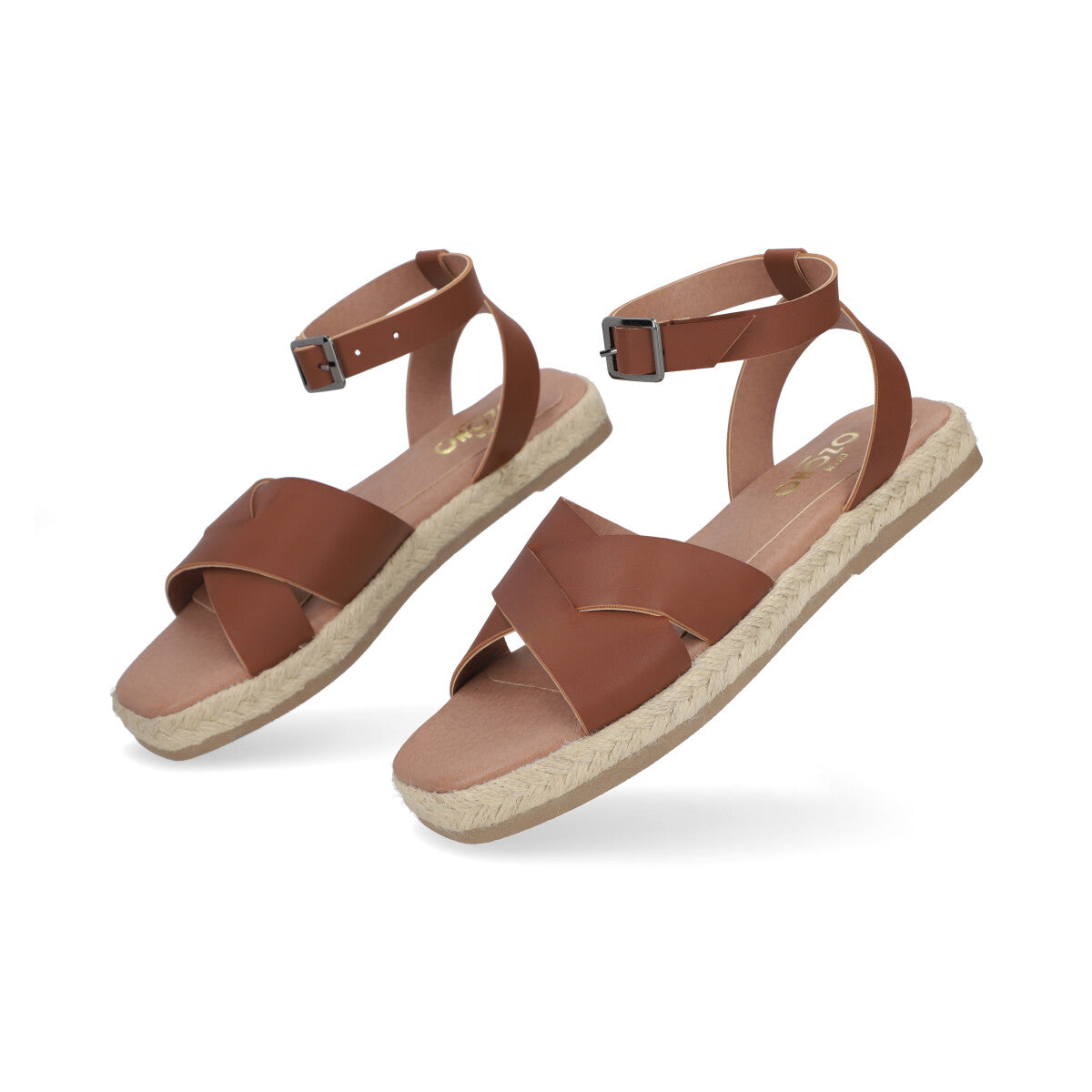SANDALIA CASUAL DAMA 635403 CAMEL CAPA DE OZONO