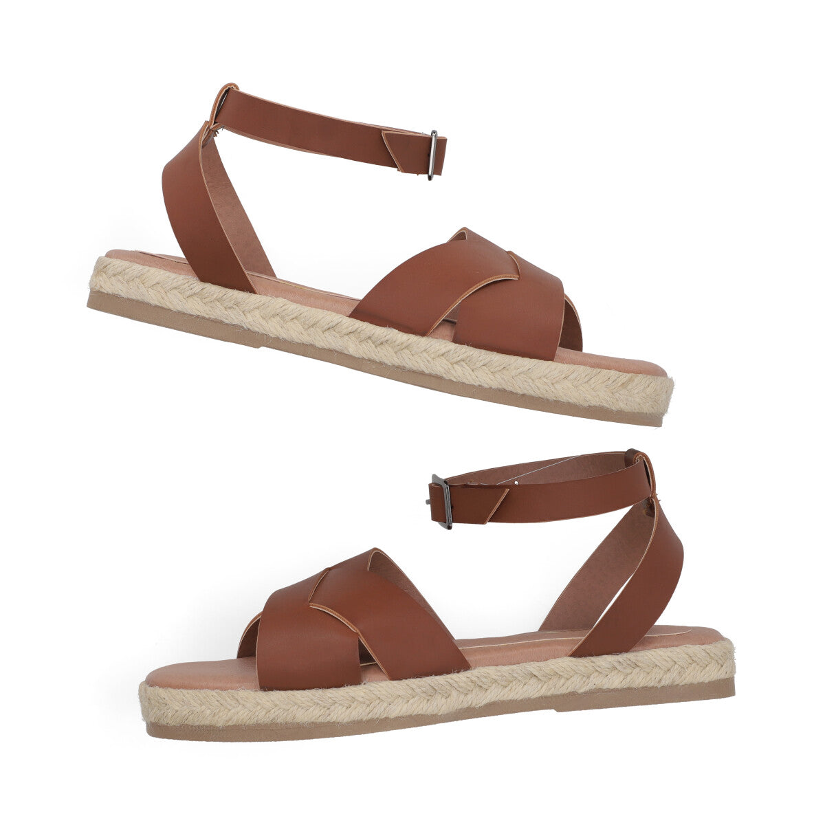 SANDALIA CASUAL DAMA 635403 CAMEL CAPA DE OZONO