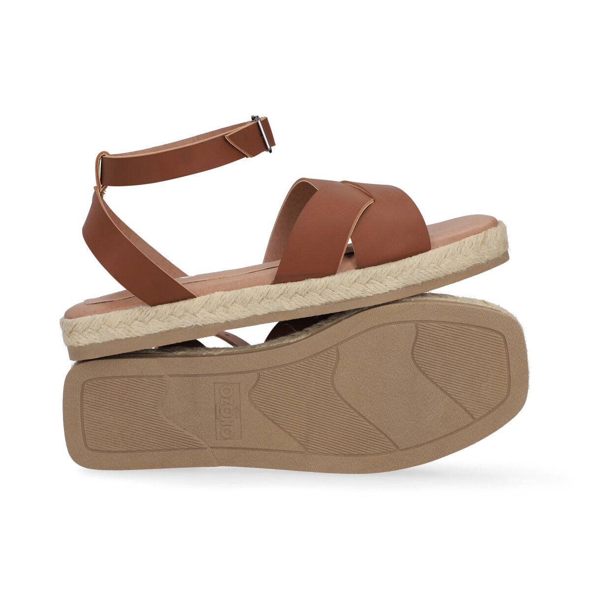 SANDALIA CASUAL DAMA 635403 CAMEL CAPA DE OZONO