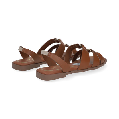 SANDALIA CASUAL DAMA 636104 COGNAC CAPA DE OZONO