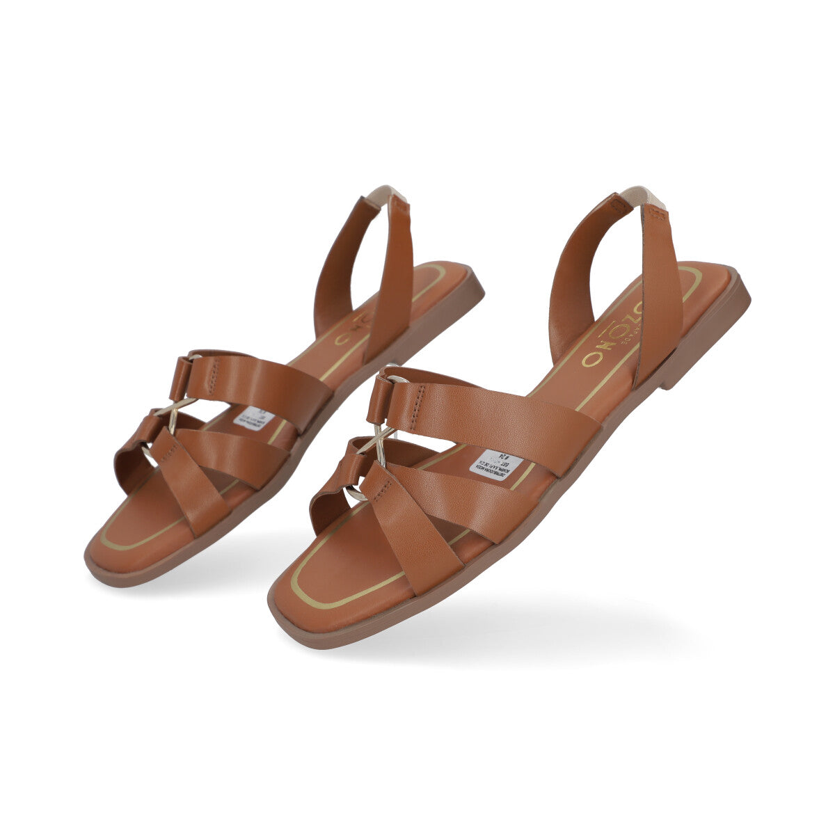 SANDALIA CASUAL DAMA 636104 COGNAC CAPA DE OZONO