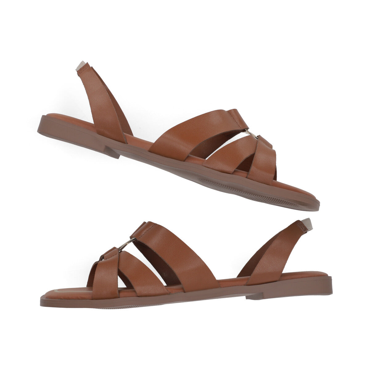 SANDALIA CASUAL DAMA 636104 COGNAC CAPA DE OZONO