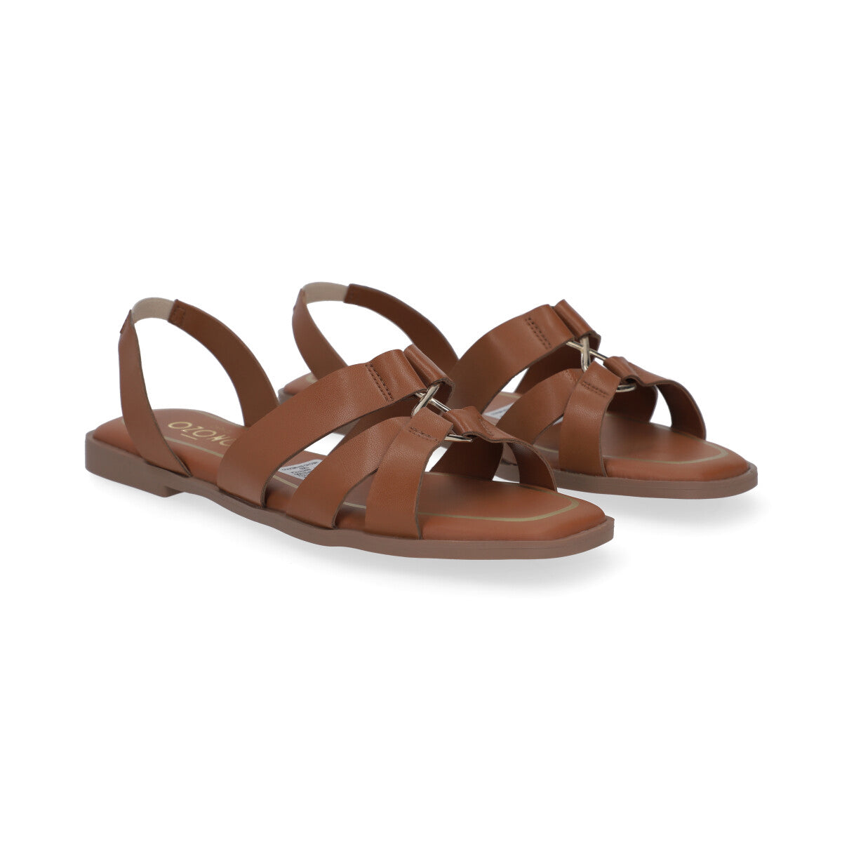 SANDALIA CASUAL DAMA 636104 COGNAC CAPA DE OZONO