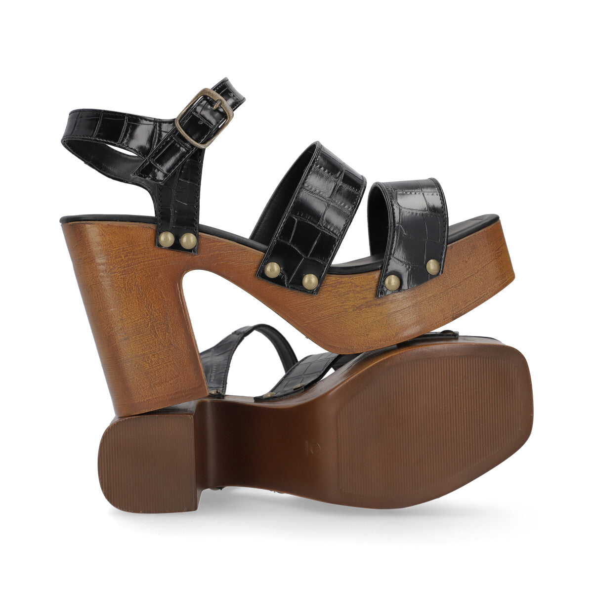 SANDALIA CASUAL DAMA 637904 NEGRO CAPA DE OZONO