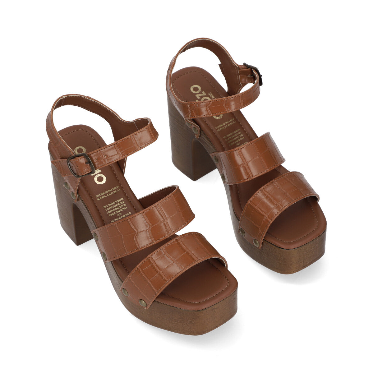 SANDALIA CASUAL DAMA 637904 TAN CAPA DE OZONO