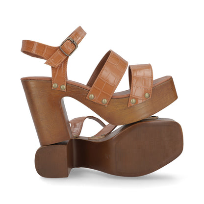 SANDALIA CASUAL DAMA 637904 TAN CAPA DE OZONO