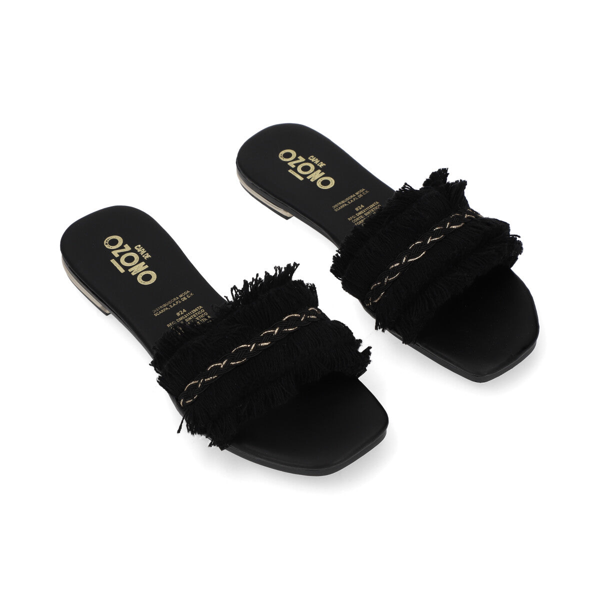SANDALIA CASUAL DAMA 638504 NEGRO CAPA DE OZONO