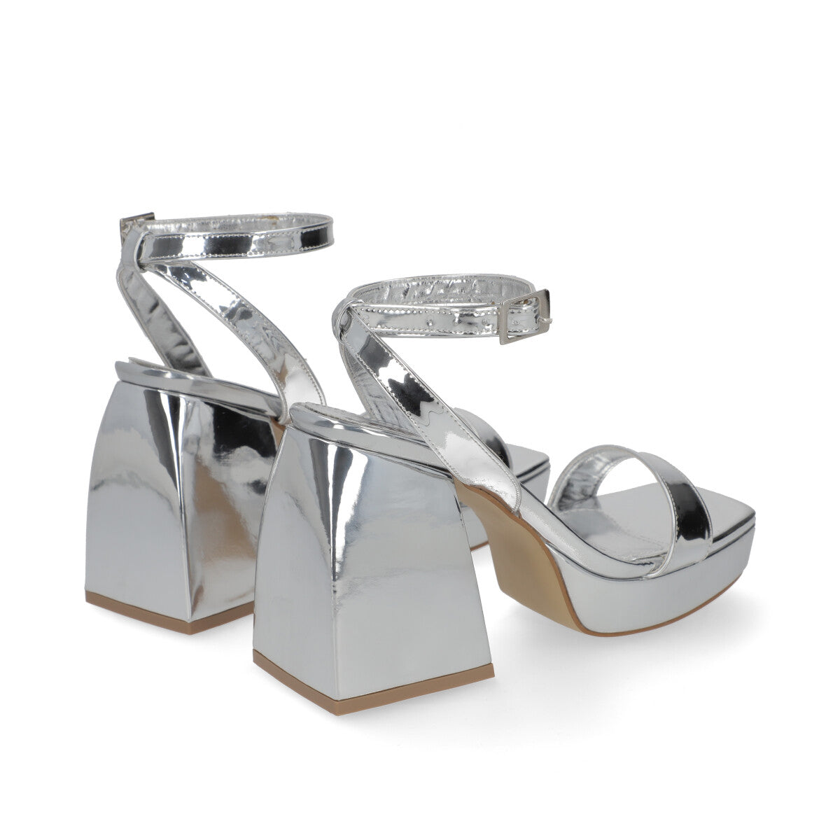 ZAPATILLA CASUAL DAMA 640804 PLATA CAPA DE OZONO