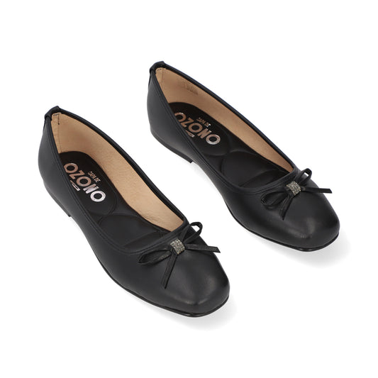 BALERINA CASUAL DAMA 645401 NEGRO CAPA DE OZONO